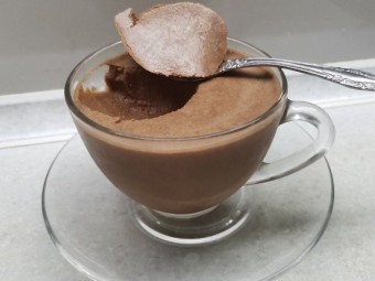 Шоколадное суфле из ряженки