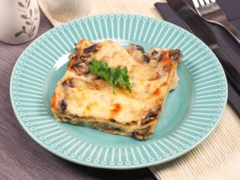 Лазанья с грибами