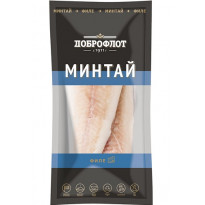 Минтай Доброфлот филе без кожи глазир. заморож. 400г