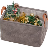 Корзина для хранения Вельвет 35х25х22см