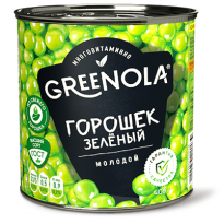 Горошек GREENOLA зелёный из мозговых сортов 400г