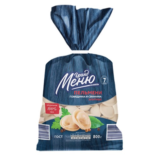 Пельмени ГРАНД МЕНЮ Элитные 800г