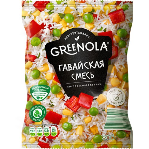 Смесь GREENOLA Гавайская овощная б/замороженная 800г