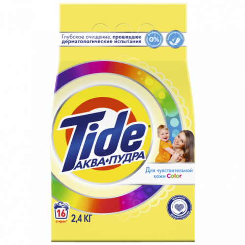 Стир. порошок авт. Tide д/чувств. кожи Color 2,4 кг 16 стир.