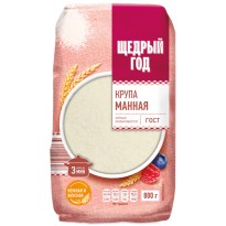 Крупа ЩЕДРЫЙ ГОД манная 800г