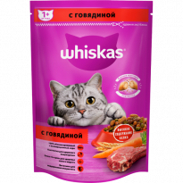 Корм Whiskas сухой с говядиной для кошек 350г