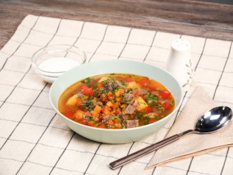 Суп из чечевицы с мясом