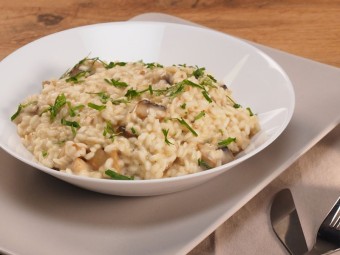 Ризотто с грибами и сливками