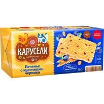 Печенье КАРУСЕЛИ сахарное в ассортименте 300г