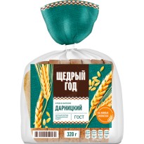 Хлеб ЩЕДРЫЙ ГОД Дарницкий формовой нар.320г