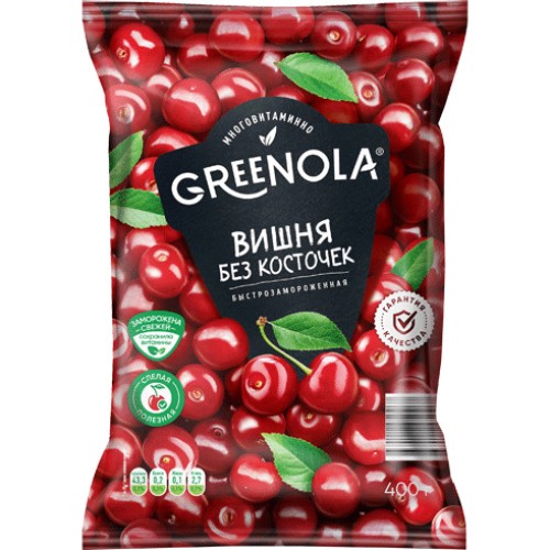 Вишня GREENOLA б/замороженная б/косточек 400г