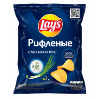 Чипсы Lays со вкусом сметаны и лука 170г