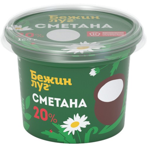 Сметана Бежин Луг 20% 180г