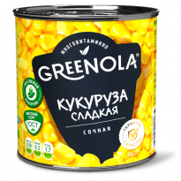 Кукуруза GREENOLA сахарная в зернах 340г