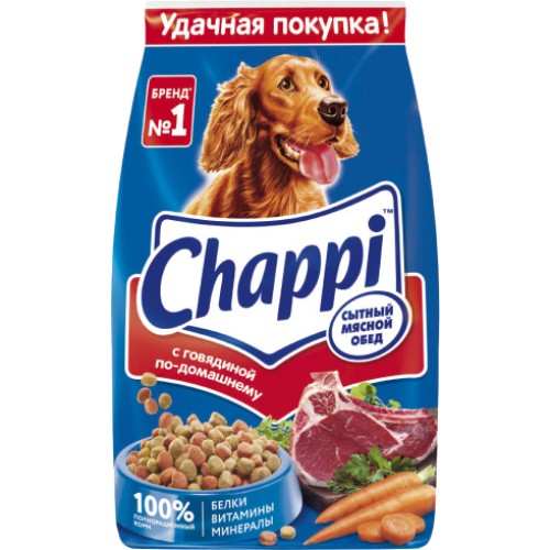 Корм Chappi с говяд. по-домашнему для собак 2.5кг