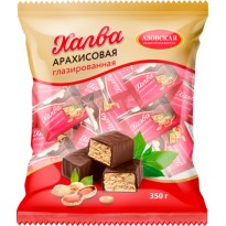 Халва Азовская КФ арахисовая глазир. 350г