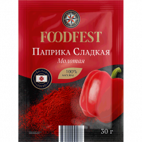 Паприка FOODFEST красная сладкая молотая 30г