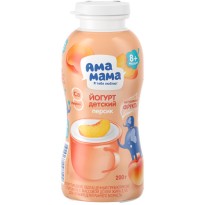 Йогурт АМА МАМА с персиком питьевой 2,5% 200г