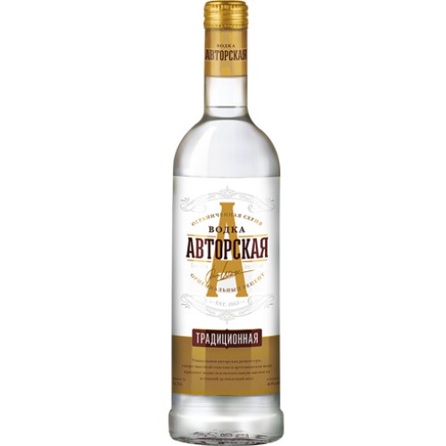 Водка Авторская подпись 40% 0.5л