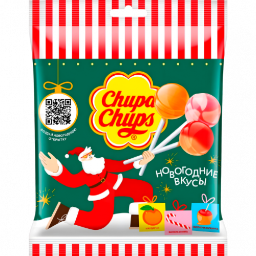 Карамель Chupa Chups новогодн. вкусы 120г