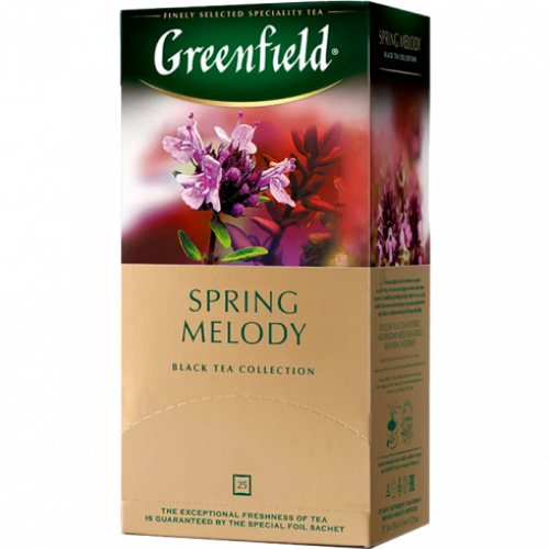 Чай Greenfield Spring Melody чёрный 25х1.5 г