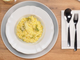 Классическое ризотто на курином бульоне