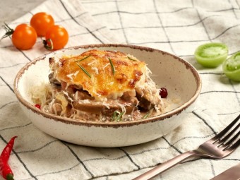 Мусака с моцареллой