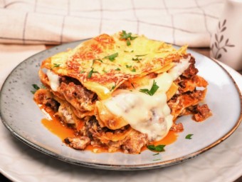 Лазанья со сливками