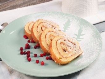 Творожный рулет