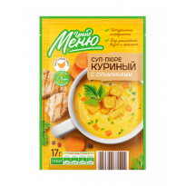 Суп-пюре ГРАНД МЕНЮ куриный с сухариками 17г