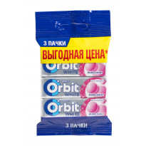 Жевательная резинка Orbit White Bubblemimt 3х13,6