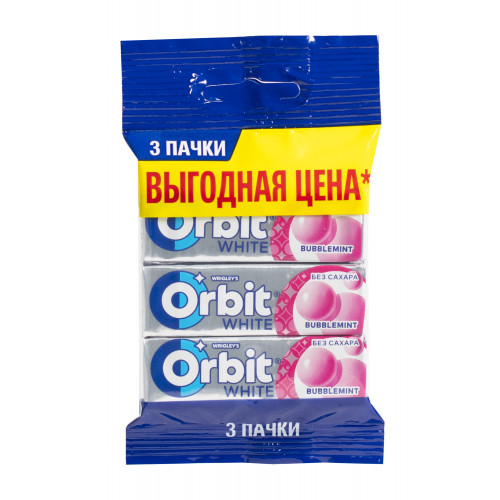 Жевательная резинка Orbit White Bubblemimt 3х13,6