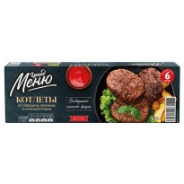 Котлеты ГРАНД МЕНЮ домашние замороженные 450г
