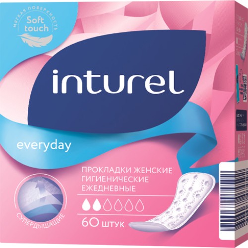 Прокладки INTUREL ежедневные женские гигиенические 60шт