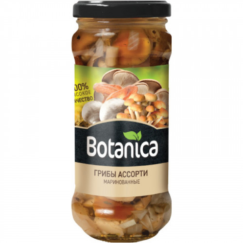 Грибы Botanica Ассорти маринов. 580мл