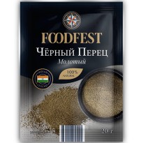 Перец FOODFEST черный молотый 20г