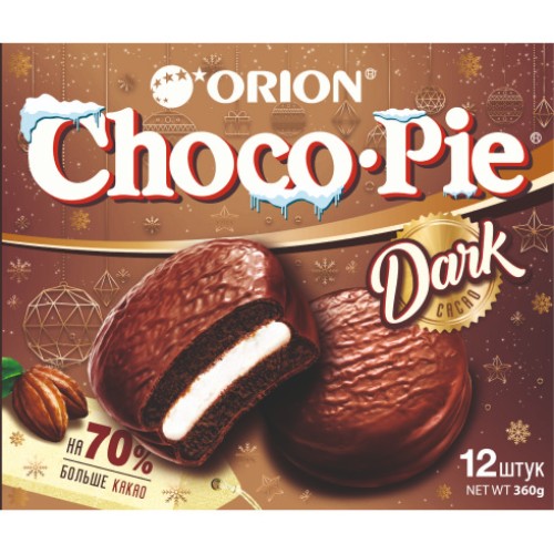 Пирожное Orion Choco Pie Dark 12x30г