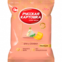 Чипсы Русская Картошка бри и оливки 230г