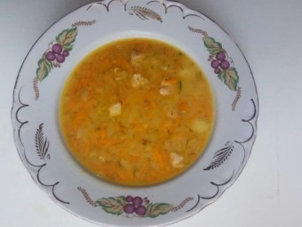 Деревенский гороховый суп со свининой