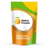 Цукаты Naturfoods Ананас кубики 120г