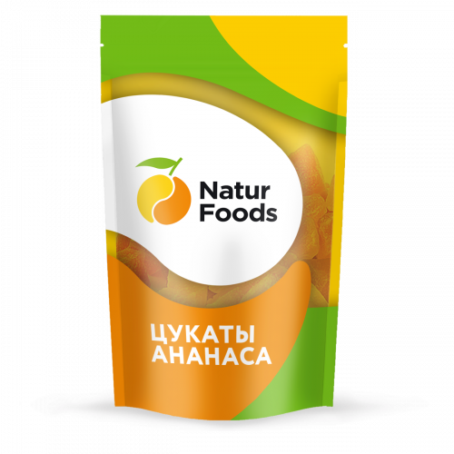 Цукаты Naturfoods Ананас кубики 120г