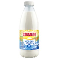 Молоко СВЕТАЕВО пастеризованное 2,5% 925мл