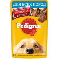 Корм Pedigree с говядиной в соусе для собак 85г